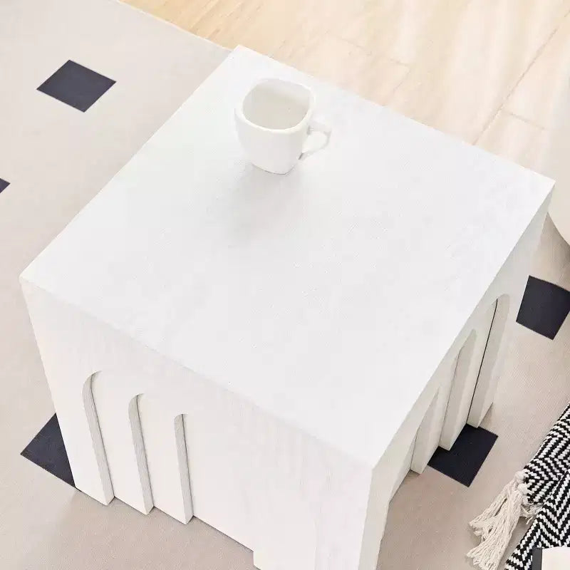 GDFStudio Coral Modern Arch-Design Wood 17.71 H Side Table