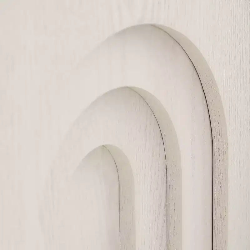 GDFStudio Coral Modern Arch-Design Wood 17.71 H Side Table