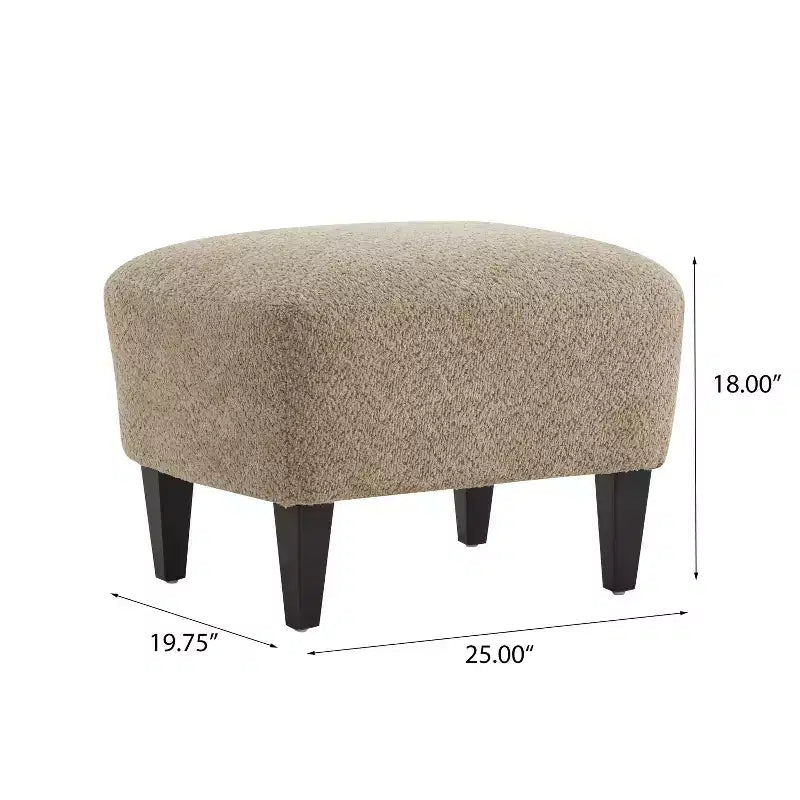 Christopher Knight Home Gerald Contemporary Boucle Upholstered Club Chair and Ottoman Set