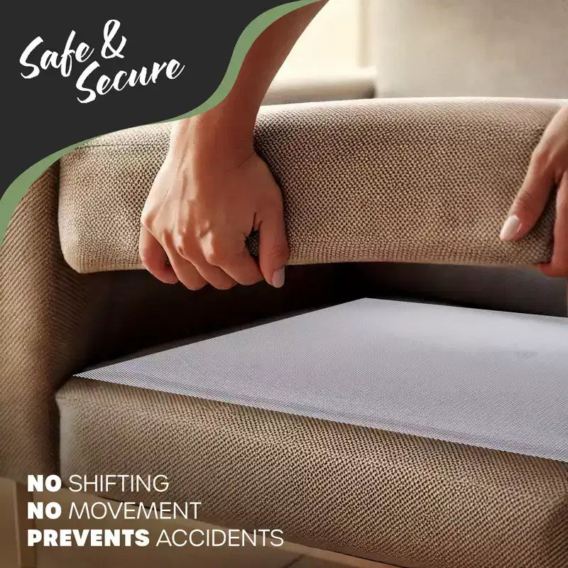 Nevlers Non-Slip Couch Gripper Pad 84 x 22 - White 2 Pack