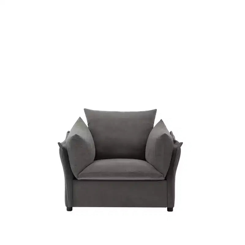 Fauteuil oversize en chenille : moderne, élégant et confortable