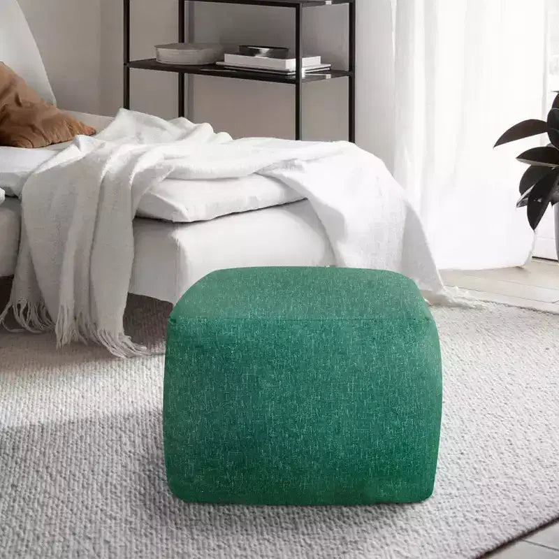 Pouf en velours ChaletPosh de 24 pouces