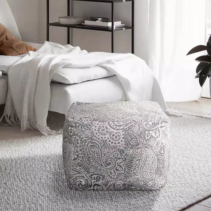 Pouf en velours ChaletPosh de 24 pouces
