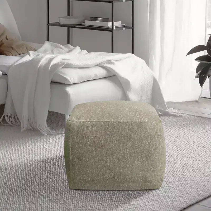 Pouf en velours ChaletPosh de 24 pouces