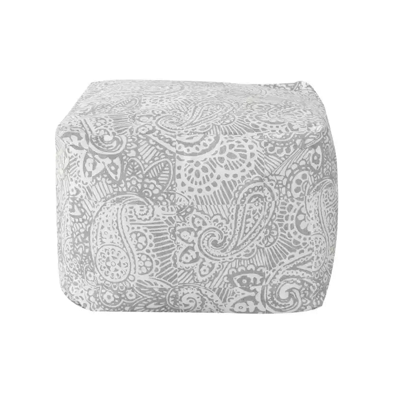 Pouf en velours ChaletPosh de 24 pouces