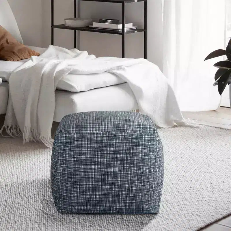 Pouf en velours ChaletPosh de 24 pouces