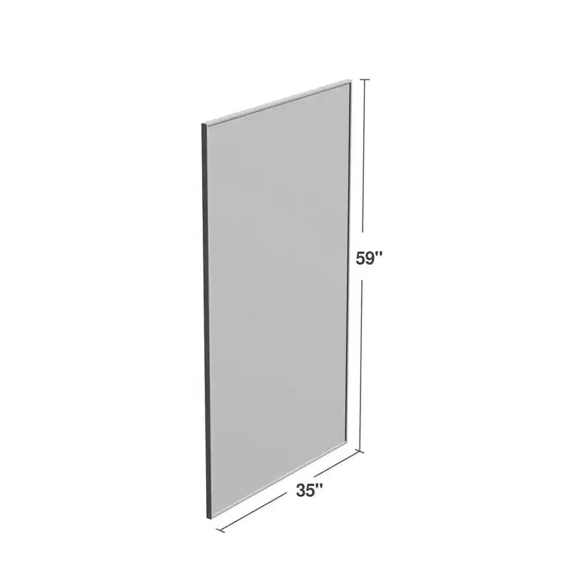 Miroir Cadre Ultra-Fin en Alliage d'Aluminium Doré 150x90x2cm