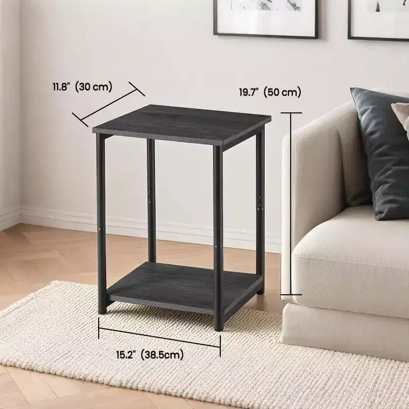 Tables d'appoint Accent Muebles Para La Sala Table d'appoint moderne pour salon Tables de chevet Tables de nuit Tables d'appoint de chambre à coucher Ensemble de 2