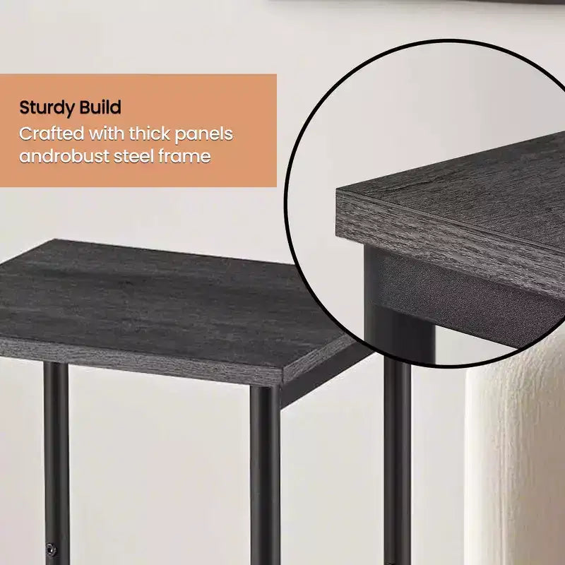 Tables d'appoint Accent Muebles Para La Sala Table d'appoint moderne pour salon Tables de chevet Tables de nuit Tables d'appoint de chambre à coucher Ensemble de 2