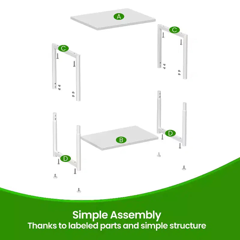 Tables d'appoint Accent Muebles Para La Sala Table d'appoint moderne pour salon Tables de chevet Tables de nuit Tables d'appoint de chambre à coucher Ensemble de 2