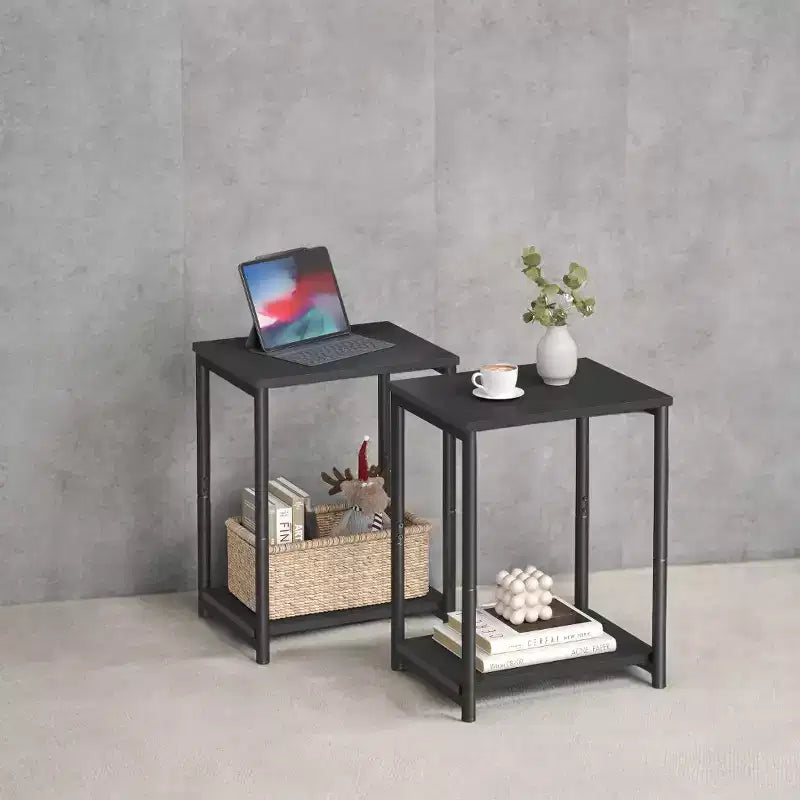 Tables d'appoint Accent Muebles Para La Sala Table d'appoint moderne pour salon Tables de chevet Tables de nuit Tables d'appoint de chambre à coucher Ensemble de 2