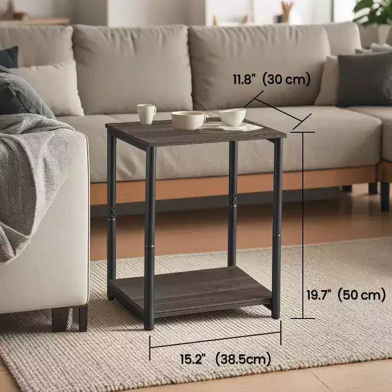 Tables d'appoint Accent Muebles Para La Sala Table d'appoint moderne pour salon Tables de chevet Tables de nuit Tables d'appoint de chambre à coucher Ensemble de 2