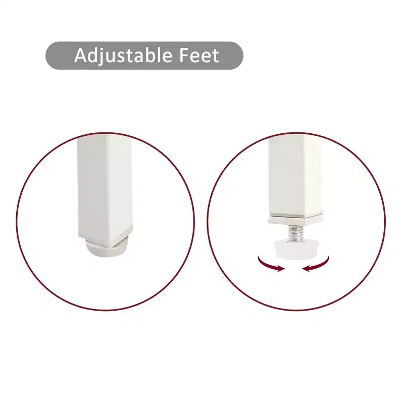 MAYEERTY Lot de 2 tables d'appoint en rotin, tables de chevet modernes avec tiroir, tables d'appoint pour salon, chambre à coucher, blanc