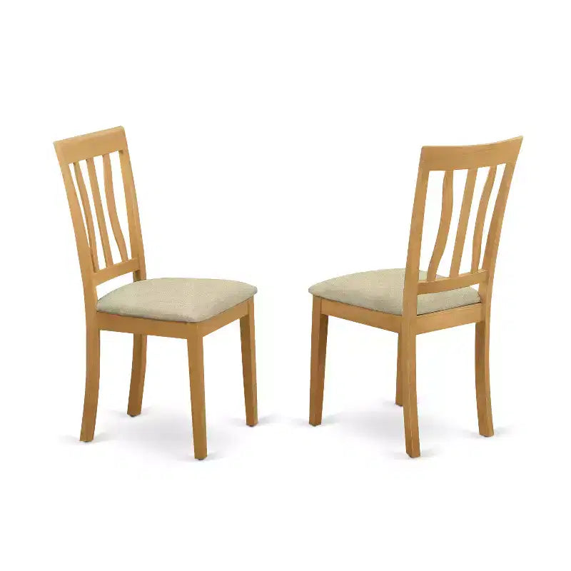 Ensemble de cuisine coin-repas table rectangulaire et chaises de salle à manger style chêne