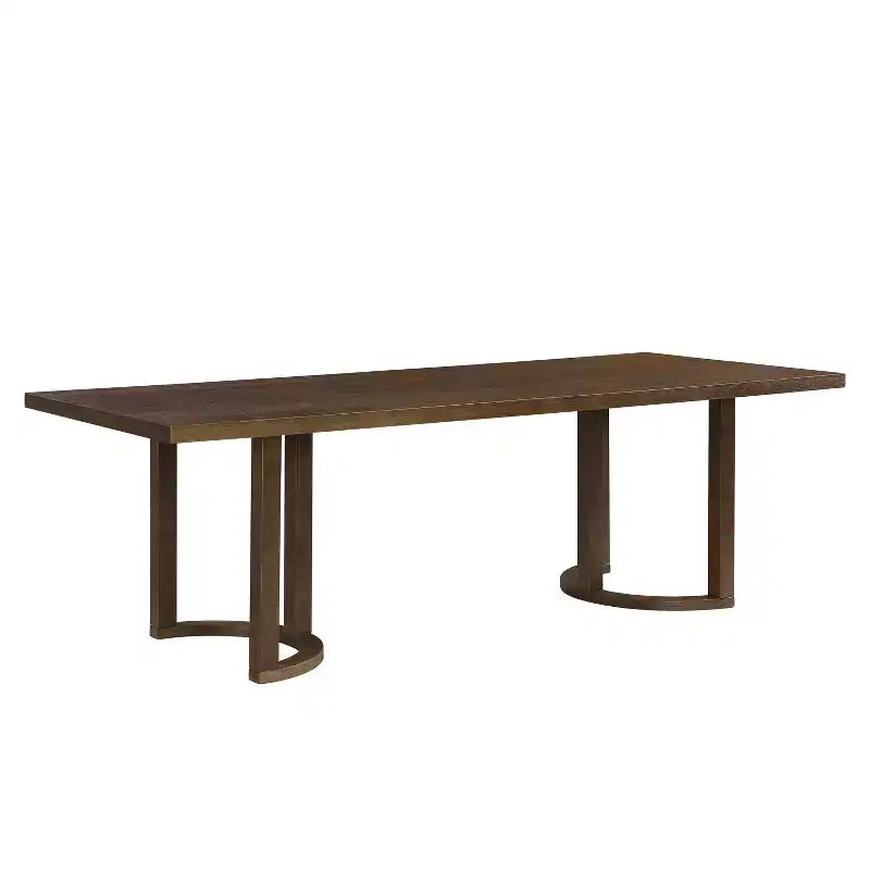 Christopher Knight Home Carissa 95 Modern Rubberwood 8 Seater Rectangle Dining Table