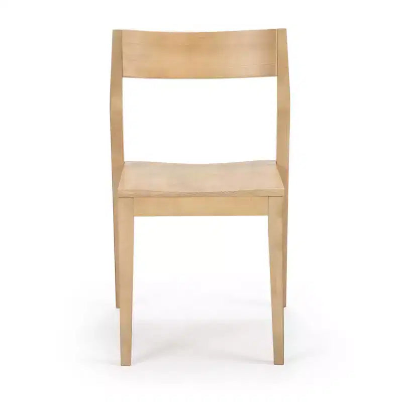Plank+Beam Chaises de salle à manger modernes, lot de 4, chaises en bois massif pour cuisine, bureau, salon