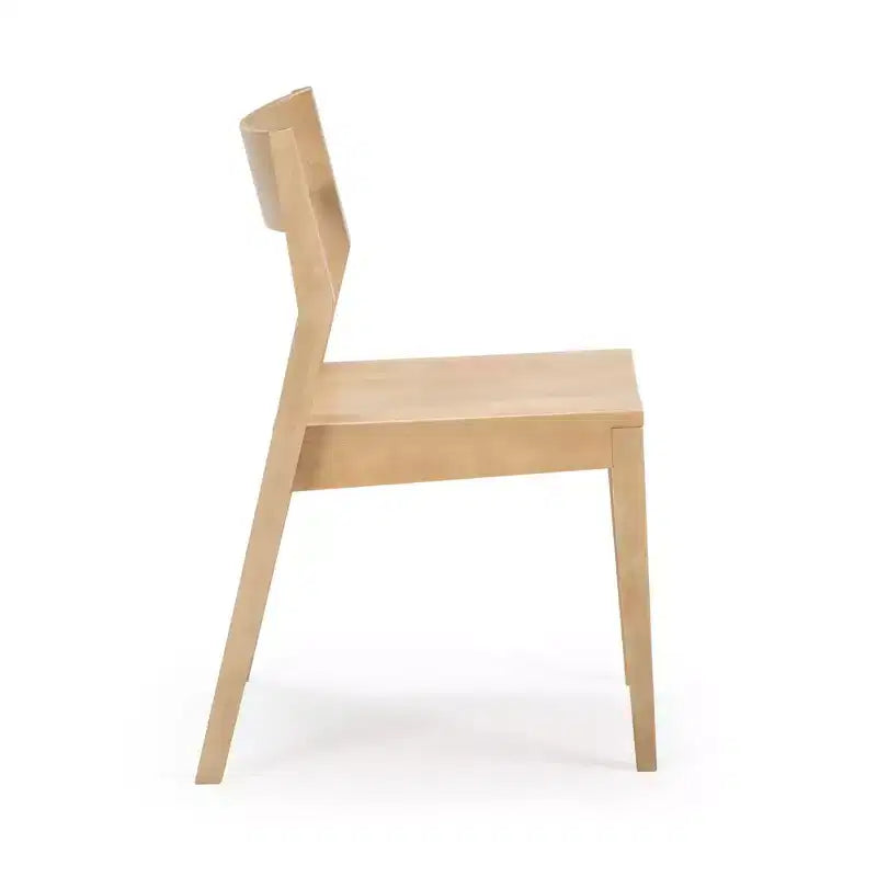 Plank+Beam Chaises de salle à manger modernes, lot de 4, chaises en bois massif pour cuisine, bureau, salon