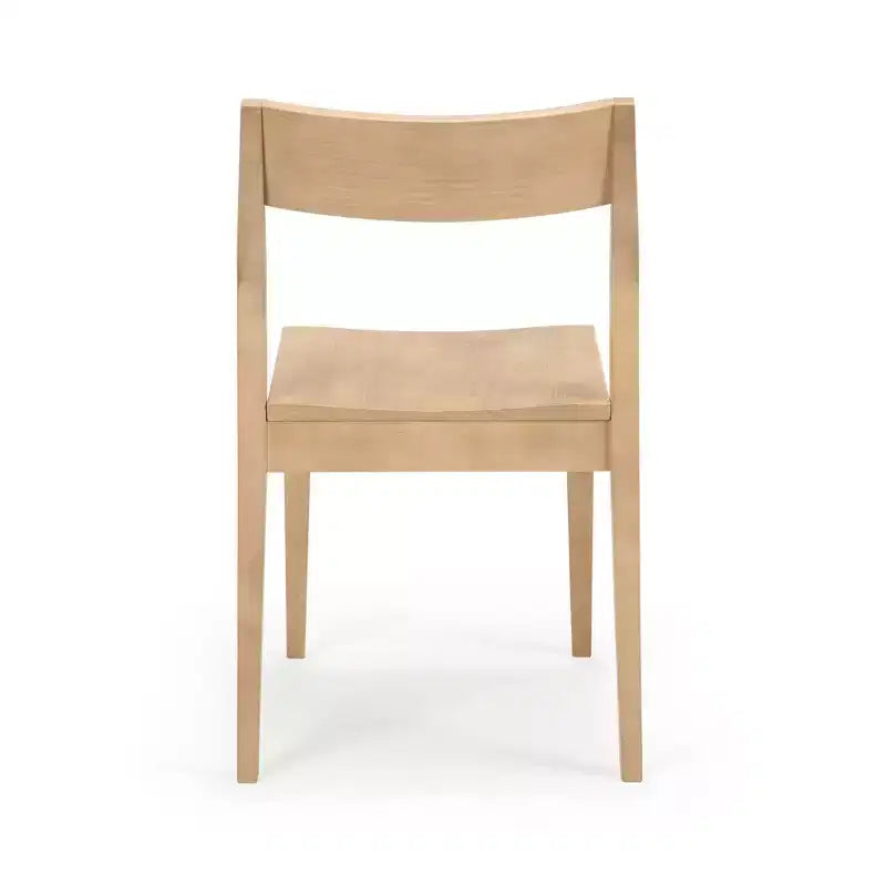 Plank+Beam Chaises de salle à manger modernes, lot de 4, chaises en bois massif pour cuisine, bureau, salon