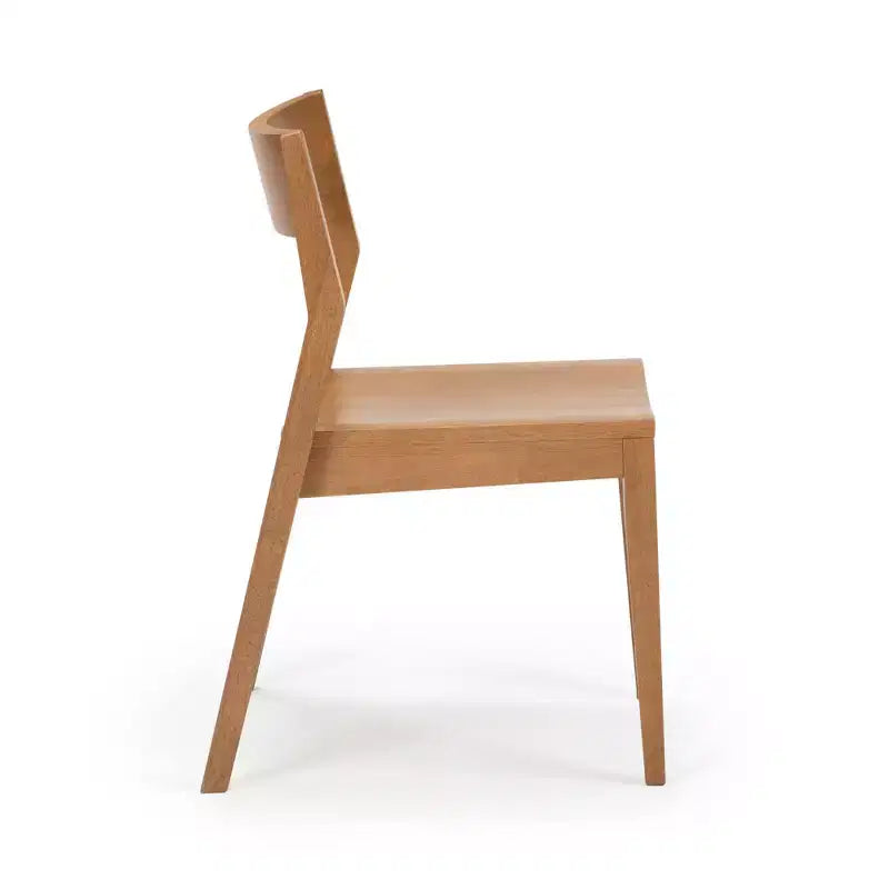 Plank+Beam Chaises de salle à manger modernes, lot de 4, chaises en bois massif pour cuisine, bureau, salon