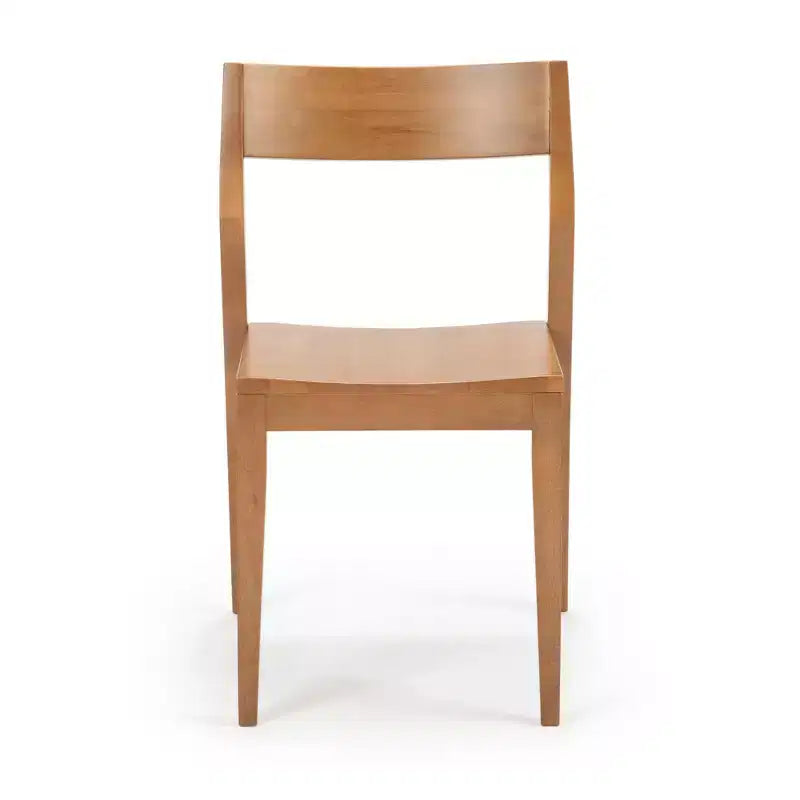 Plank+Beam Chaises de salle à manger modernes, lot de 4, chaises en bois massif pour cuisine, bureau, salon