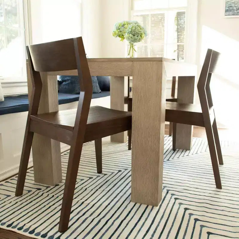 Plank+Beam Chaises de salle à manger modernes, lot de 4, chaises en bois massif pour cuisine, bureau, salon