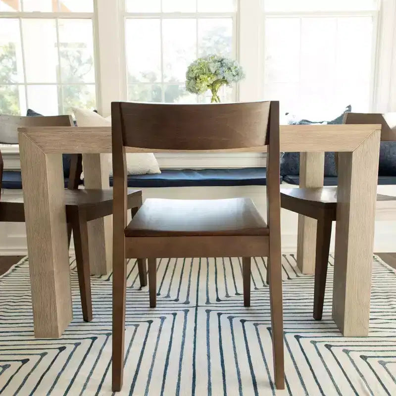 Plank+Beam Chaises de salle à manger modernes, lot de 4, chaises en bois massif pour cuisine, bureau, salon