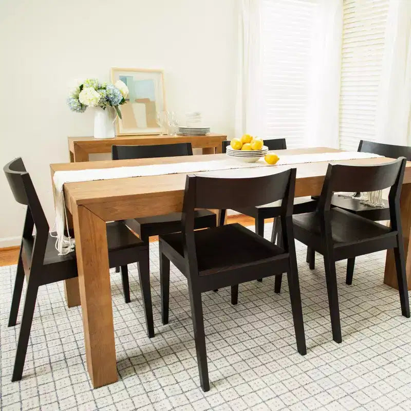 Plank+Beam Chaises de salle à manger modernes, lot de 4, chaises en bois massif pour cuisine, bureau, salon