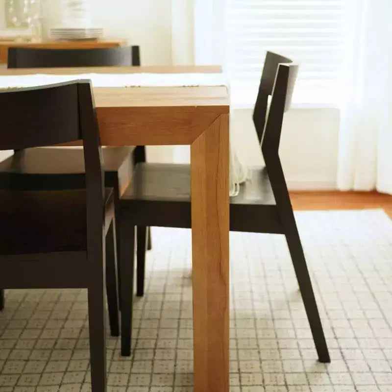Plank+Beam Chaises de salle à manger modernes, lot de 4, chaises en bois massif pour cuisine, bureau, salon