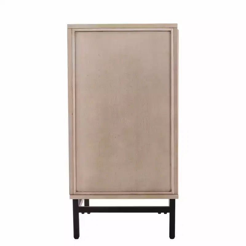 Meuble de rangement buffet Deco HomeRoots champagne