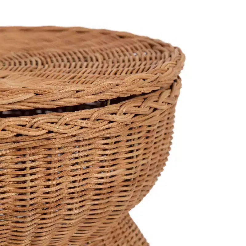 Table d'appoint en rotin Thatch Kate et Laurel