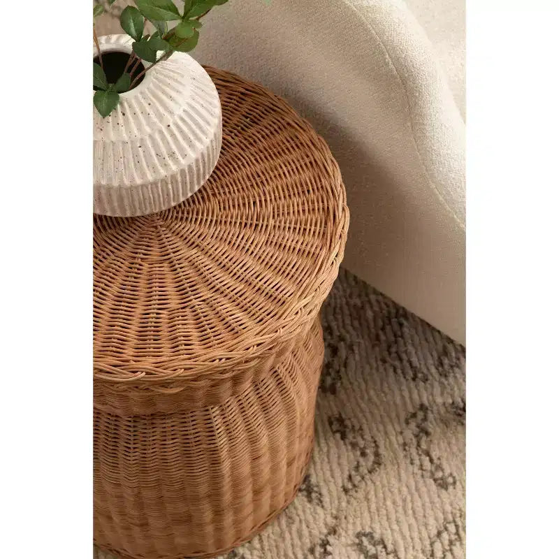 Table d'appoint en rotin Thatch Kate et Laurel