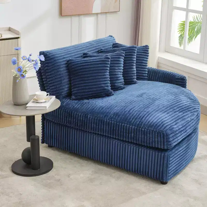 Hyleory Corduroy Oversized left and right chaise lounge Sectional Sofa with 8 pillows,Upholstered Convertible Sofa