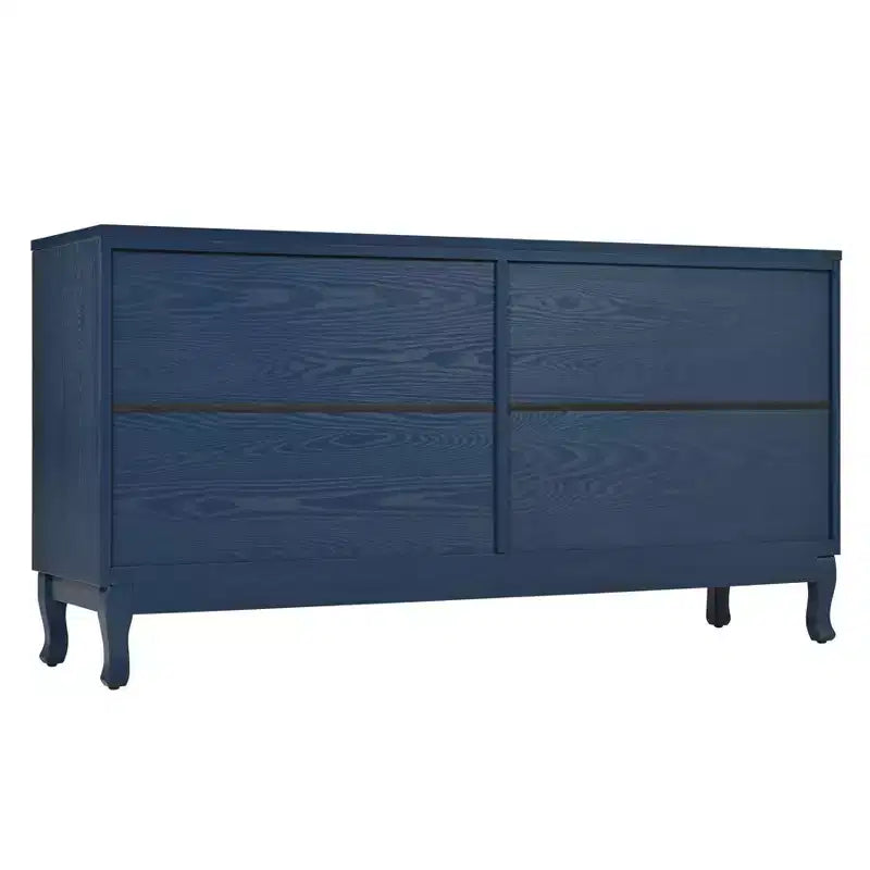 Buffet à 4 portes, Meuble de rangement en bois avec étagère réglable, Meuble de rangement de cuisine, Console de salon ou de couloir