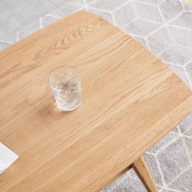 Table basse Chic Crate - 100 % bois massif au design naturel, montage facile et étagère de rangement - Bureau multifonctionnel