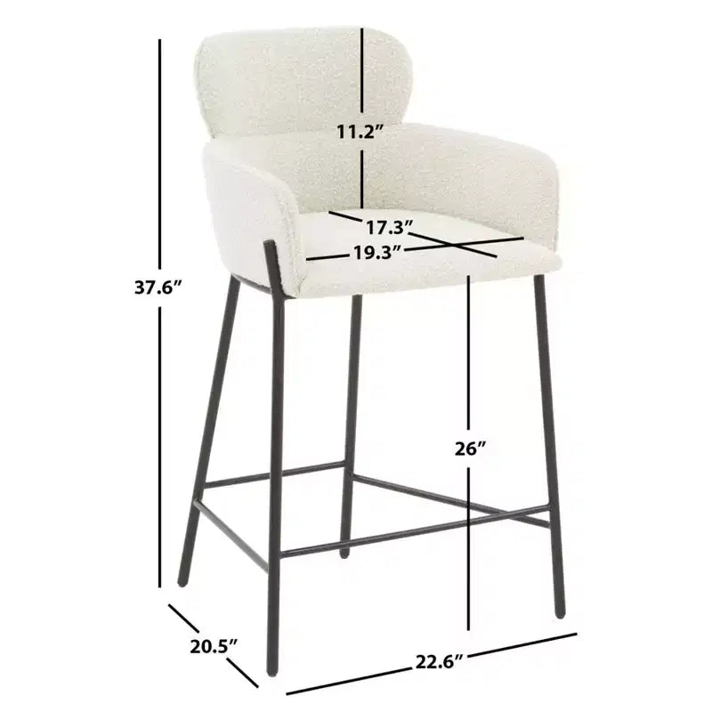Tabouret de bar en velours Charlize - SFV4756 - Safavieh Couture