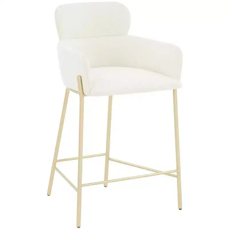 Tabouret de bar en velours Charlize - SFV4756 - Safavieh Couture
