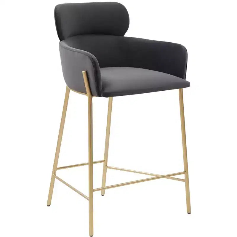Tabouret de bar en velours Charlize - SFV4756 - Safavieh Couture