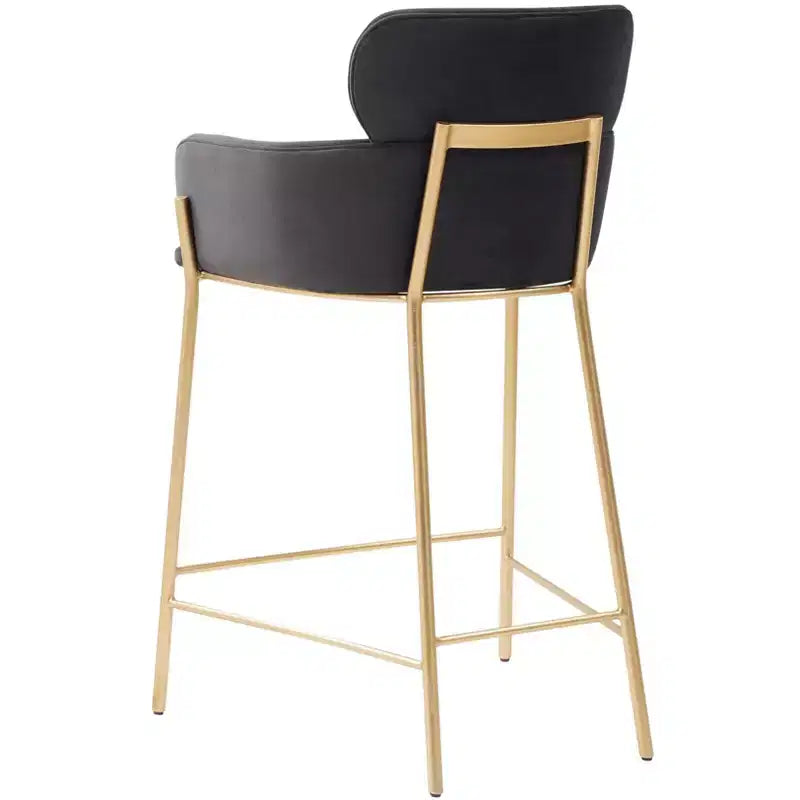 Tabouret de bar en velours Charlize - SFV4756 - Safavieh Couture