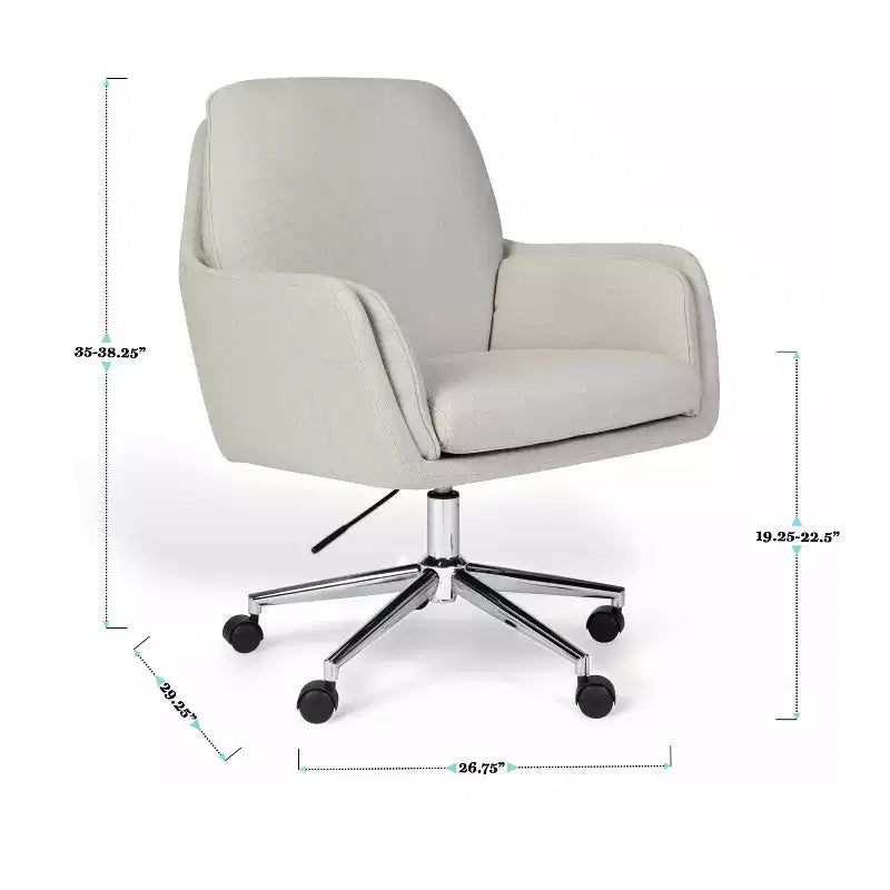Martha Stewart Clara Upholstered Office Chair