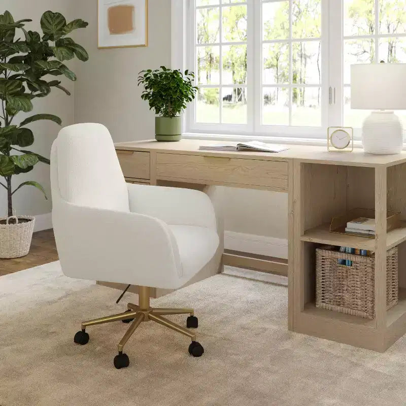 Martha Stewart Clara Upholstered Office Chair