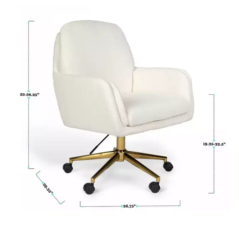 Martha Stewart Clara Upholstered Office Chair