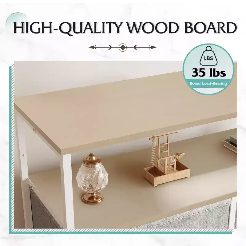 DEXYLLO Fabric Dresser 8 Drawers, Tall Storage Chest Tower for Bedroom, Closet, Living Room, Hallway, Space-Saving Organizer Unit