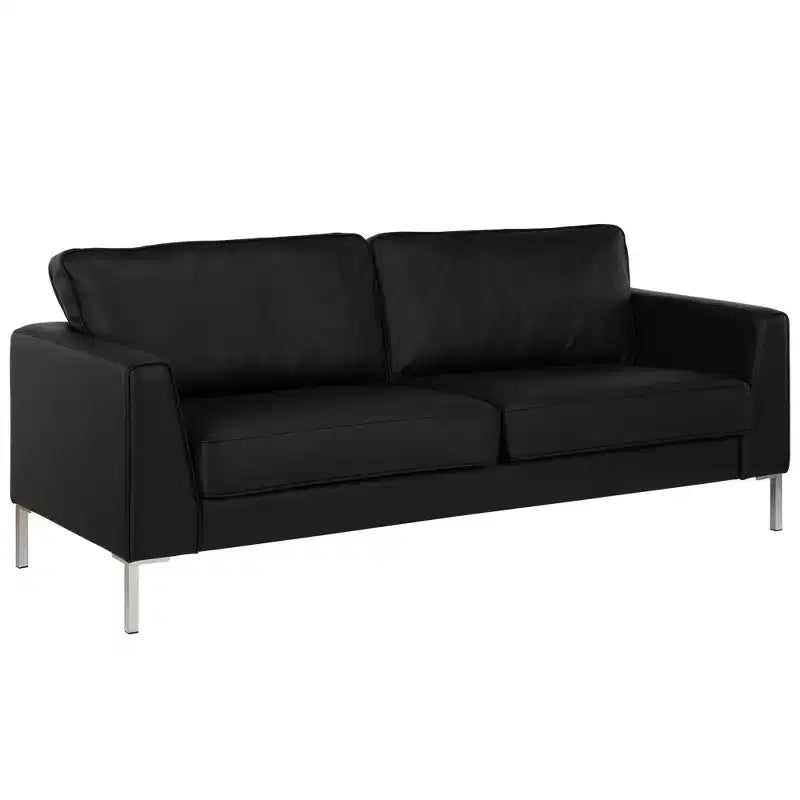 BRIDGEPORT Monroe Sofa, Black Faux Leather