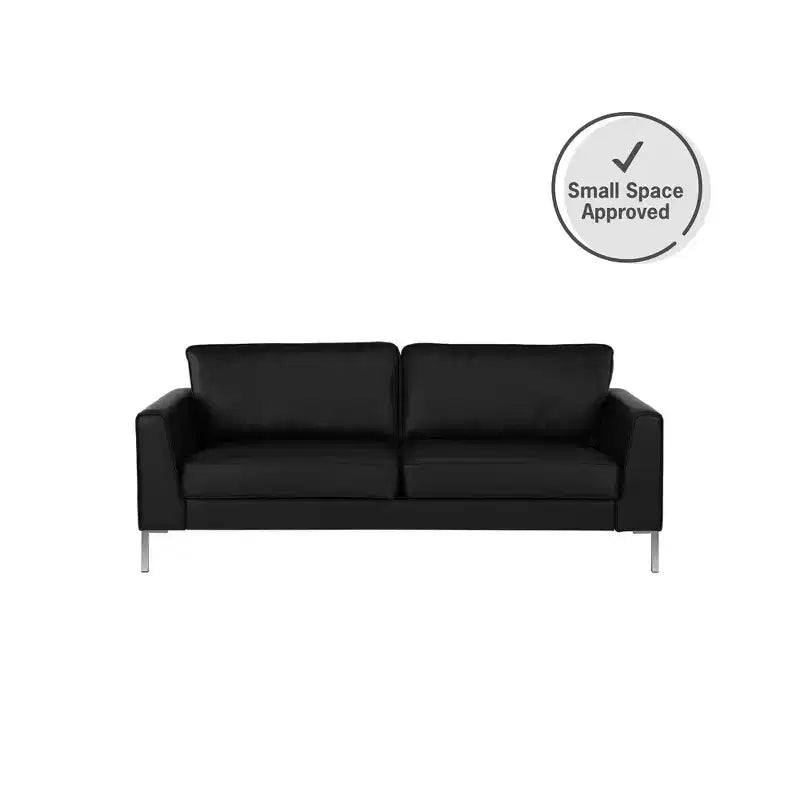 BRIDGEPORT Monroe Sofa, Black Faux Leather