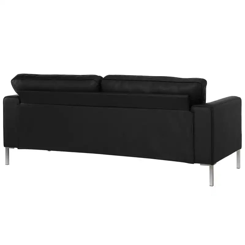 BRIDGEPORT Monroe Sofa, Black Faux Leather