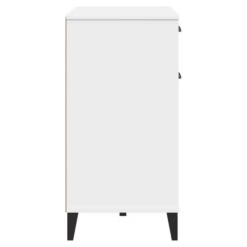vidaXL Sideboard Storage Side Cabinet Living Room Furniture Solid Wood Pine, with 2 Drawers