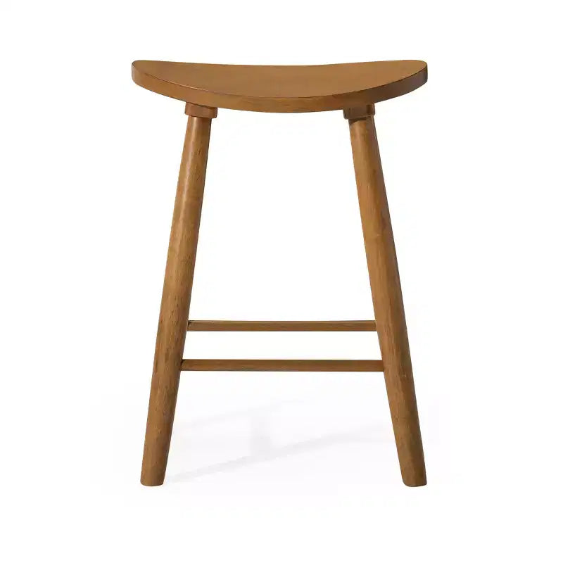 Maven Lane Luna Backless Wooden Kitchen Counter Stool 26