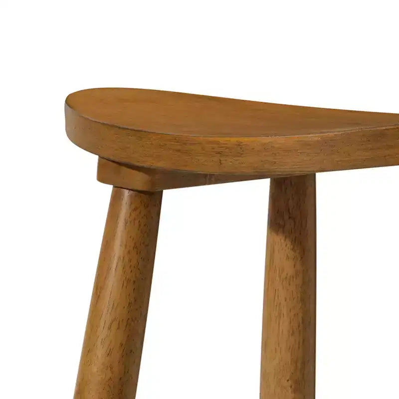 Maven Lane Luna Backless Wooden Kitchen Counter Stool 26
