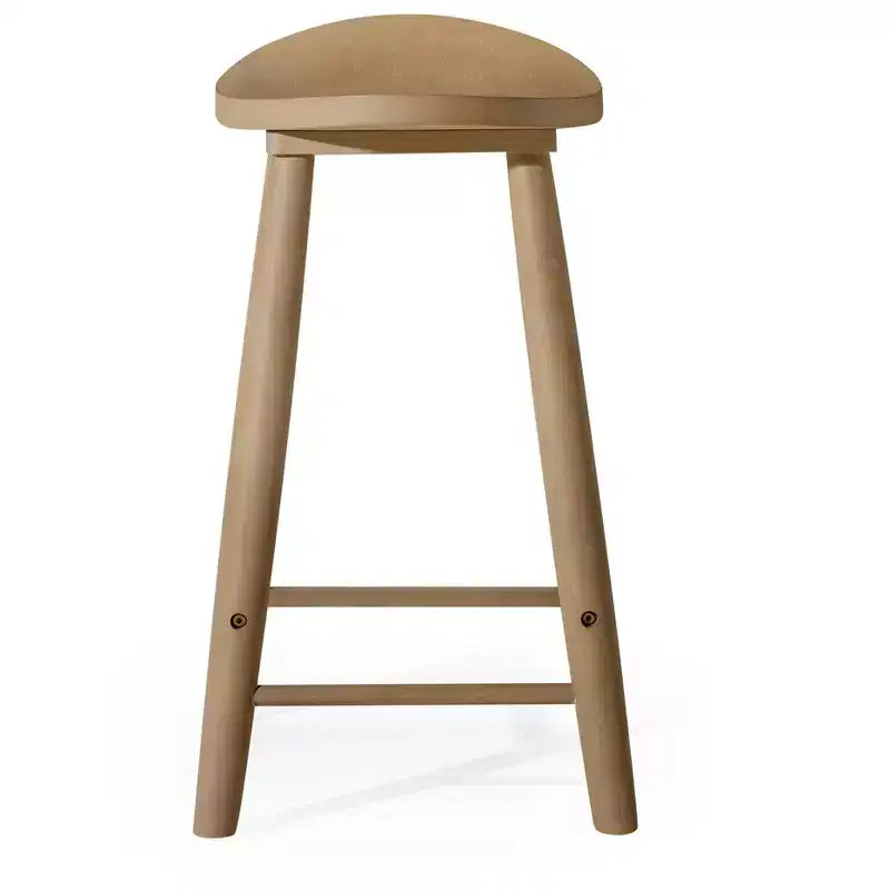 Maven Lane Luna Backless Wooden Kitchen Counter Stool 26