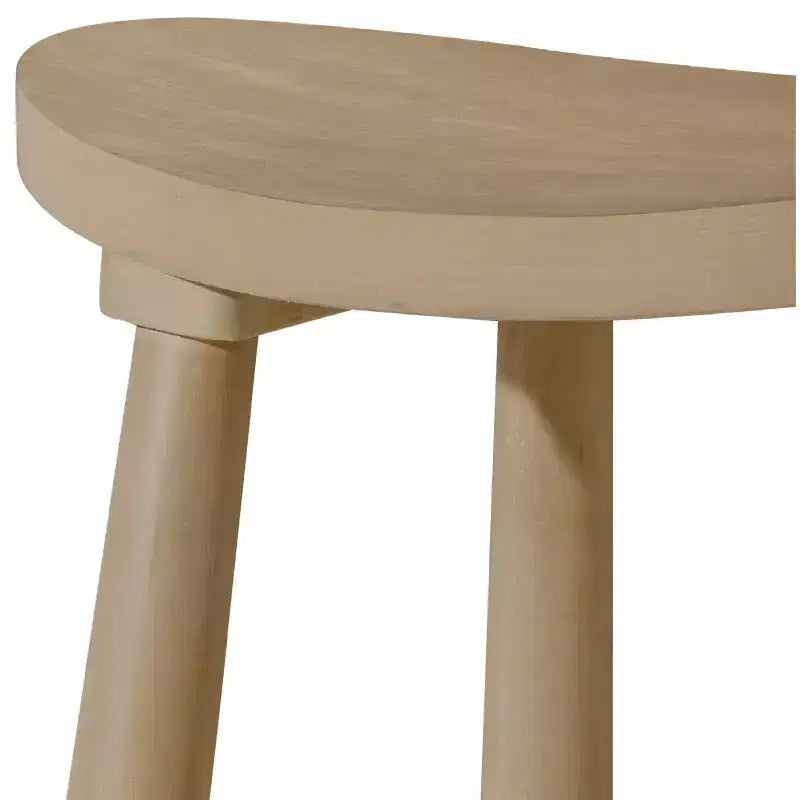 Maven Lane Luna Backless Wooden Kitchen Counter Stool 26